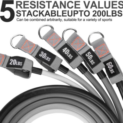 689b5075dbcfbe210df7454ac58f17284738e2339183d270ece12.jpg Resistance Bands with Handles, Single Resistance Bands, Exercise Bands with Handles, for Resistance Training, Physical Therapy, Home Workouts, Fitness, Pilates