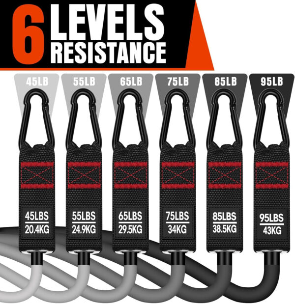 689b50b53eac3b0a2964c5a5a259e0005ada634860df7a6869c69.jpg Heavy Resistance Bands for Working Out, 300LBS Exercise Bands with Handles, Workout Bands for Men, Weight Fitness Bands Set for Muscle Training, Strength, Slim, Yoga, Home Gym Equipment
