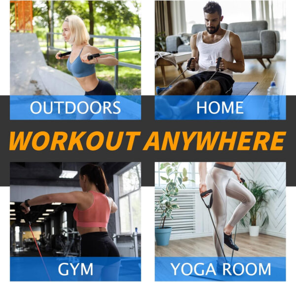 689b5111a68d9cf7b529bf9bc687500e872a0301d42fec81211a0.jpg Resistance Bands with Handles for Working Out Women and Men, Exercise Bands with Door Anchor, Stretch Bands for Home Workouts, Simple Guide Included