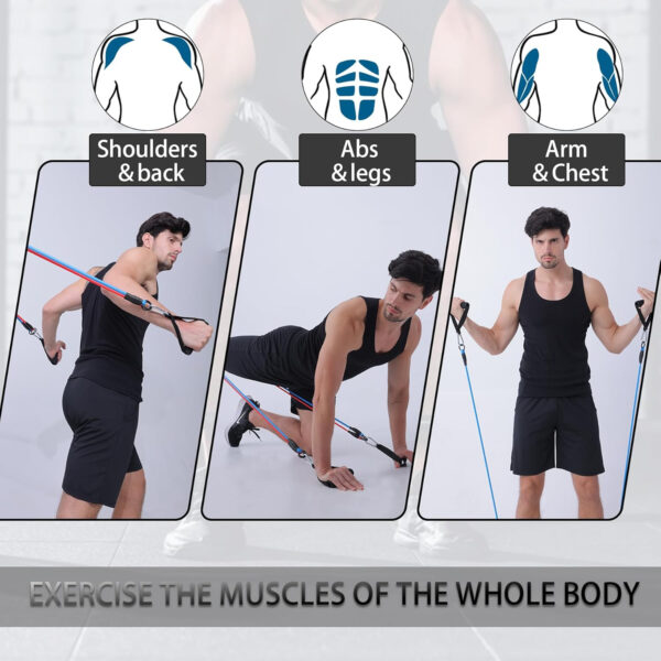689b512b68737fa3d4a9d379db93086ad0240366a34bc95fd5751.jpg Resistance Bands with Handles for Working Out Women and Men, Exercise Bands with Door Anchor, Stretch Bands for Home Workouts, Simple Guide Included