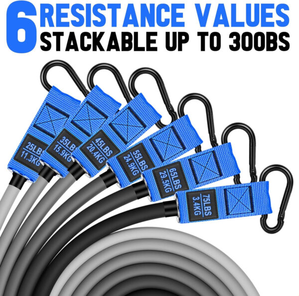 689b51eab971f6be0c3ffa3d4238203f541ad6dab050427392ae2.jpg Heavy Resistance Bands for Working Out, 300lbs/360lb/420lb Exercise Bands Workout Bands with Handles, Door Anchor, Ankle Straps, Home Gym Workout Equipment for Men Fitness Strength Training Stretching