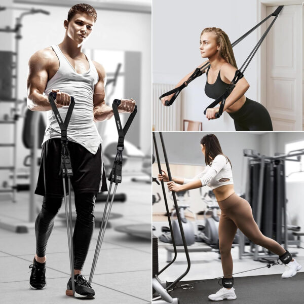 689b51f9c4a8d880ec7e87786d5dc60613a04296a095c8bb5aedc.jpg Heavy Resistance Bands for Working Out, 300lbs/360lb/420lb Exercise Bands Workout Bands with Handles, Door Anchor, Ankle Straps, Home Gym Workout Equipment for Men Fitness Strength Training Stretching