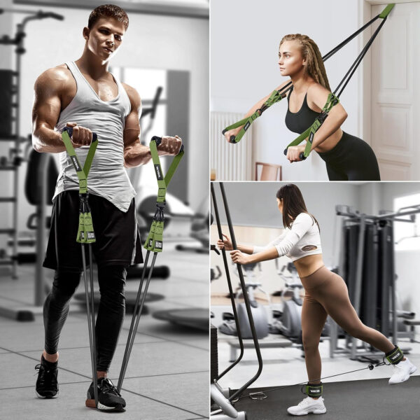 689b5202e5c29686b6c88912e4f5db4bab9a5a1eb24a4beb3ce79.jpg Heavy Resistance Bands for Working Out, 300lbs/360lb/420lb Exercise Bands Workout Bands with Handles, Door Anchor, Ankle Straps, Home Gym Workout Equipment for Men Fitness Strength Training Stretching