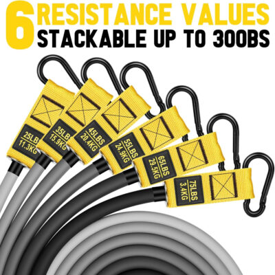 689b52060cd228fa3e17043f9b2469b186b1db0317491c29f85f4.jpg Heavy Resistance Bands for Working Out, 300lbs/360lb/420lb Exercise Bands Workout Bands with Handles, Door Anchor, Ankle Straps, Home Gym Workout Equipment for Men Fitness Strength Training Stretching