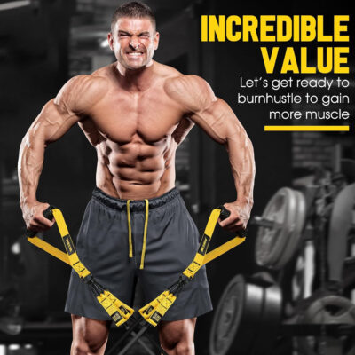 689b520b1ca79de30f52971b54ba88f2649ec5274db5b546d0196.jpg Heavy Resistance Bands for Working Out, 300lbs/360lb/420lb Exercise Bands Workout Bands with Handles, Door Anchor, Ankle Straps, Home Gym Workout Equipment for Men Fitness Strength Training Stretching