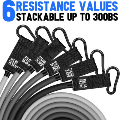 689b522b63e65150406af9de146dc4909a414ef14318c0253a1fd.jpg Heavy Resistance Bands for Working Out, 300lbs/360lb/420lb Exercise Bands Workout Bands with Handles, Door Anchor, Ankle Straps, Home Gym Workout Equipment for Men Fitness Strength Training Stretching