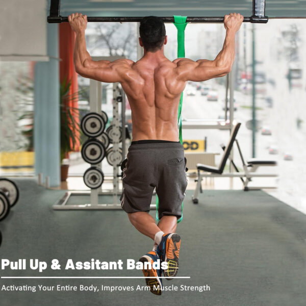689b52d91a6db0a7360951a59e187eee5d14388f6685955b72d9d.jpg Resistance Bands, Pull Up Assist Bands - Workout Bands, Eexercise Bands, Long Resistance Bands Set for Working Out, Fitness, Training, Physical Therapy for Men Women