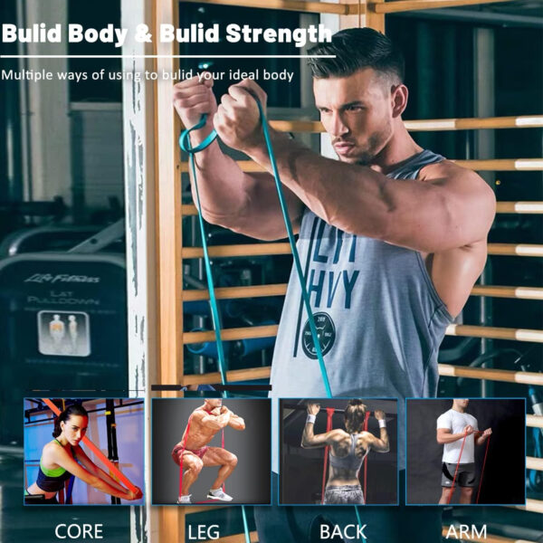 689b52da9db114b5ec8d0a61843ff9ea5055dceb432b4210b6408.jpg Resistance Bands, Pull Up Assist Bands - Workout Bands, Eexercise Bands, Long Resistance Bands Set for Working Out, Fitness, Training, Physical Therapy for Men Women