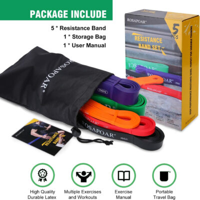 689b52e73f0685341e3536db24582ca26476999fd26c315f523b2.jpg Resistance Bands, Pull Up Assist Bands - Workout Bands, Eexercise Bands, Long Resistance Bands Set for Working Out, Fitness, Training, Physical Therapy for Men Women
