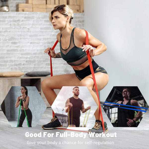 689b52f45498fb9c1557cf66fe1dd80dcb2c65416db79ea5232c5.jpg Resistance Bands, Pull Up Assist Bands - Workout Bands, Eexercise Bands, Long Resistance Bands Set for Working Out, Fitness, Training, Physical Therapy for Men Women