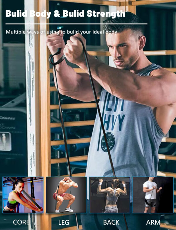 689b52fa75fc6f3cfc022db88bc41101561f1d3a4c8ace6d5f3e7.jpg Resistance Bands, Pull Up Assist Bands - Workout Bands, Eexercise Bands, Long Resistance Bands Set for Working Out, Fitness, Training, Physical Therapy for Men Women