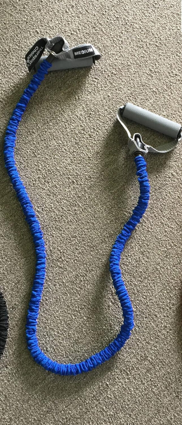 Therapist's Choice® Fabric Covered, 48" Long Resistance Tubes, Fitness Exercise Workout Tubes for Yoga Pilates Crossfit Gym