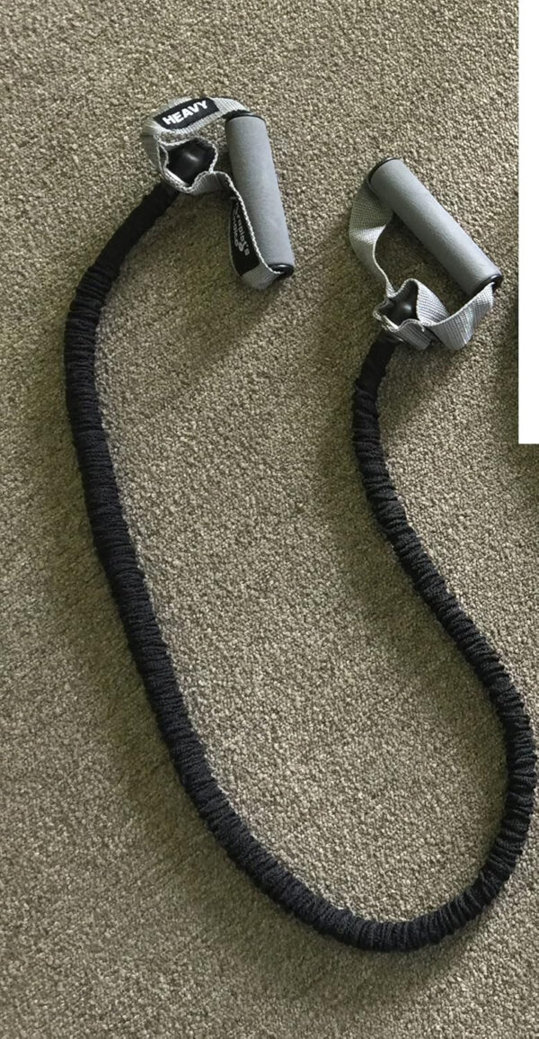 Therapist's Choice® Fabric Covered, 48" Long Resistance Tubes, Fitness Exercise Workout Tubes for Yoga Pilates Crossfit Gym