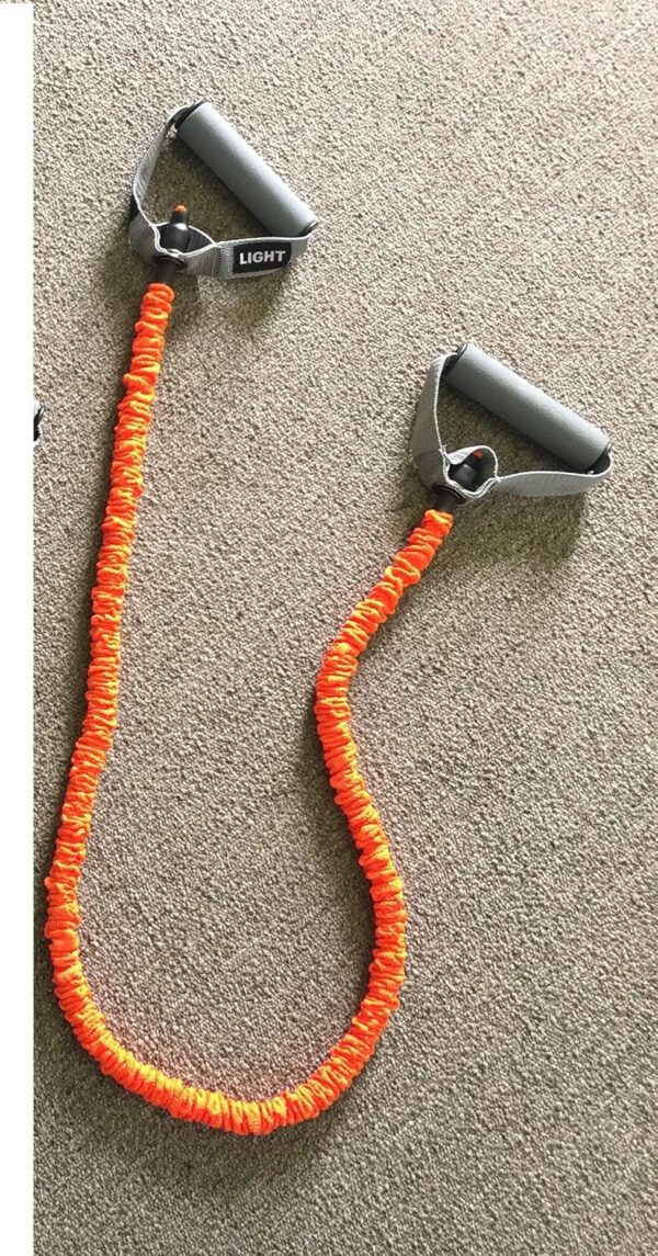 Therapist's Choice® Fabric Covered, 48" Long Resistance Tubes, Fitness Exercise Workout Tubes for Yoga Pilates Crossfit Gym