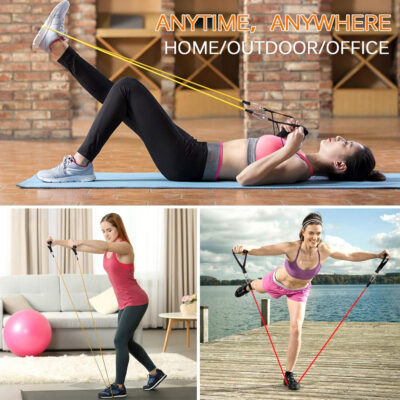 689b53dfadc0a08aa380663b1da4011477aea668e79f5ab7da37d.jpg Resistance Bands Set, Workout Bands with Handles, Door Anchor, Ankle Straps and Carry Bag, Exercise Bands for Shape Body and Home Workouts