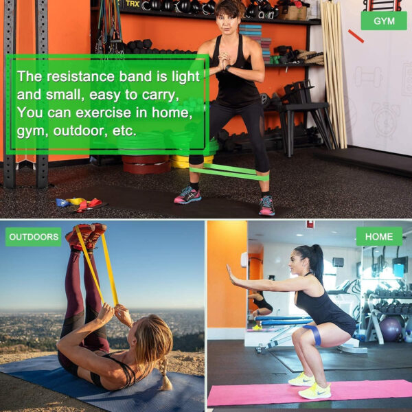 689b53fd5fbaac35e895ffbd186f7bde883b22f0f86e3b77795c9.jpg Resistance Bands Set, Workout Bands with Handles, Door Anchor, Ankle Straps and Carry Bag, Exercise Bands for Shape Body and Home Workouts