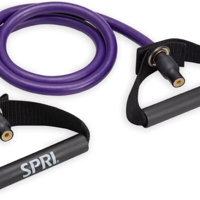 SPRI Xertube Resistance Bands with Handles – All Exercise Cords Sold Separately with Home Gym Workout Fitness Door Anchor Attachment Option