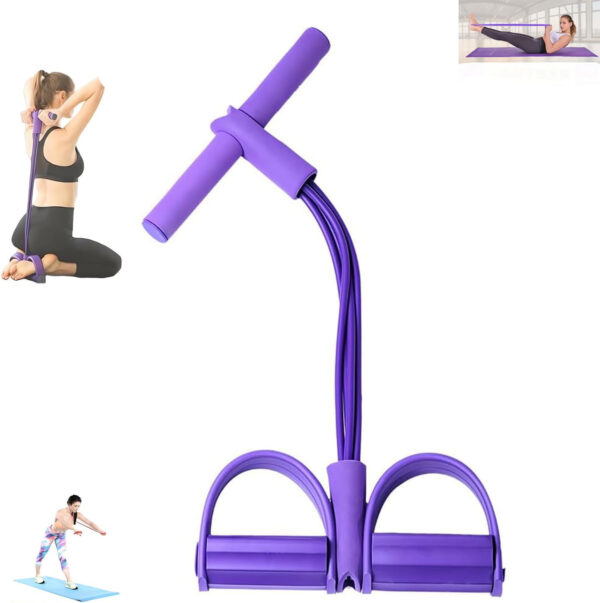 689b546e031aa976e2e920e43edf6ddda9619548334222ce72960.jpg 21 Fitness Resistance Bands - 6-Tube Foot-Operated Ankle Stretcher 2025 Upgraded Stretch Bands for Sit-ups, Arm Weight Training Aids, Fitness Equipment for Men and Women