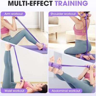 689b5471b2d41b059bbd21eafbf13a77689f8a1d20b78d2a8de74.jpg 21 Fitness Resistance Bands - 6-Tube Foot-Operated Ankle Stretcher 2025 Upgraded Stretch Bands for Sit-ups, Arm Weight Training Aids, Fitness Equipment for Men and Women