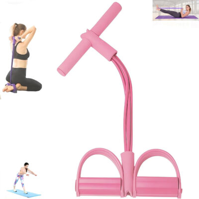 689b547530081908baaa749132bd983fa43d58840c2b345e28f72.jpg 21 Fitness Resistance Bands - 6-Tube Foot-Operated Ankle Stretcher 2025 Upgraded Stretch Bands for Sit-ups, Arm Weight Training Aids, Fitness Equipment for Men and Women