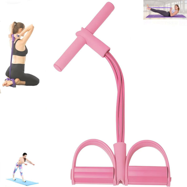 689b547530081908baaa749132bd983fa43d58840c2b345e28f72.jpg 21 Fitness Resistance Bands - 6-Tube Foot-Operated Ankle Stretcher 2025 Upgraded Stretch Bands for Sit-ups, Arm Weight Training Aids, Fitness Equipment for Men and Women