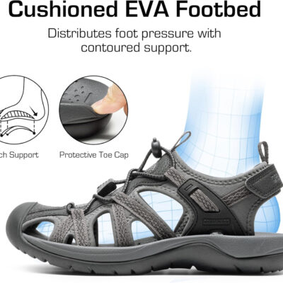 DREAM PAIRS Women's Hiking Sandals Adventurous Summer Sports Shoes Outdoor