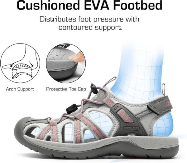 DREAM PAIRS Women's Hiking Sandals Adventurous Summer Sports Shoes Outdoor