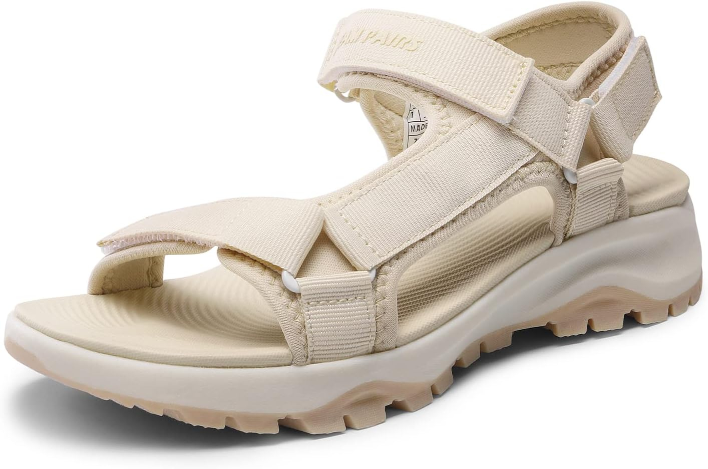 DREAM PAIRS Womens Sandals, Light Weight Hiking Sandals for Women, Comfortable Athletic Quick-Drying Walking Water Sandals with Hook and Loop Straps and Soft Insole for Beach Vacation Adventure