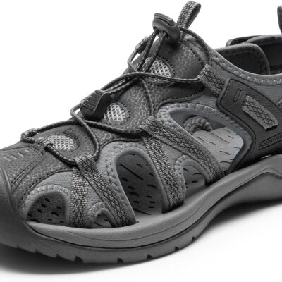 DREAM PAIRS Men's Sandals Hiking Water Sport Athletic Beach Outdoor Comfortable Casual Closed Toe Summer Sandal Shoes