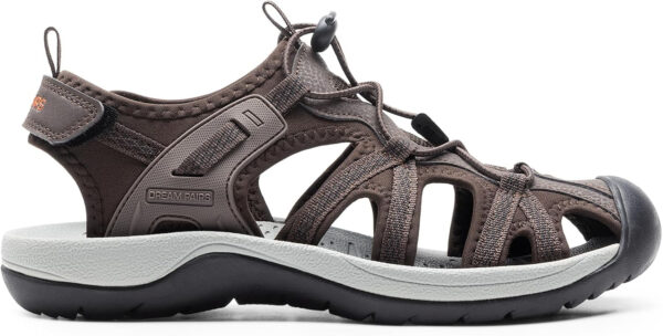 DREAM PAIRS Men's Sandals Hiking Water Sport Athletic Beach Outdoor Comfortable Casual Closed Toe Summer Sandal Shoes