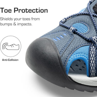 DREAM PAIRS Men's Sandals Hiking Water Sport Athletic Beach Outdoor Comfortable Casual Closed Toe Summer Sandal Shoes