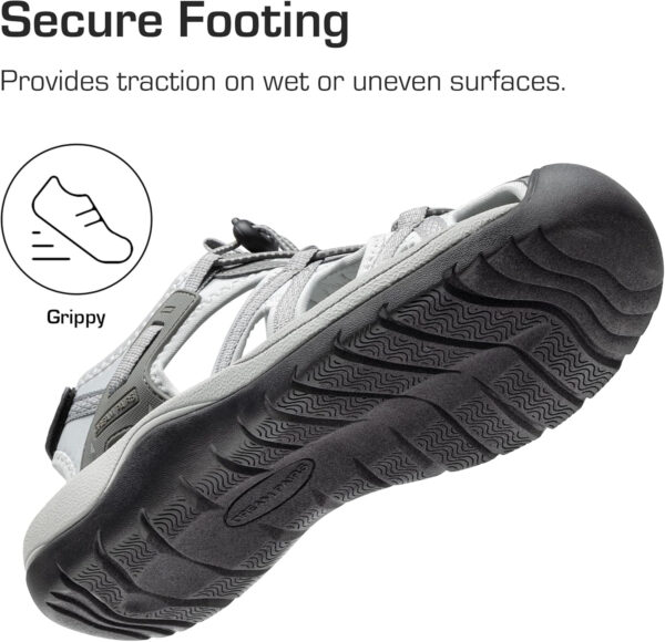 DREAM PAIRS Men's Sandals Hiking Water Sport Athletic Beach Outdoor Comfortable Casual Closed Toe Summer Sandal Shoes