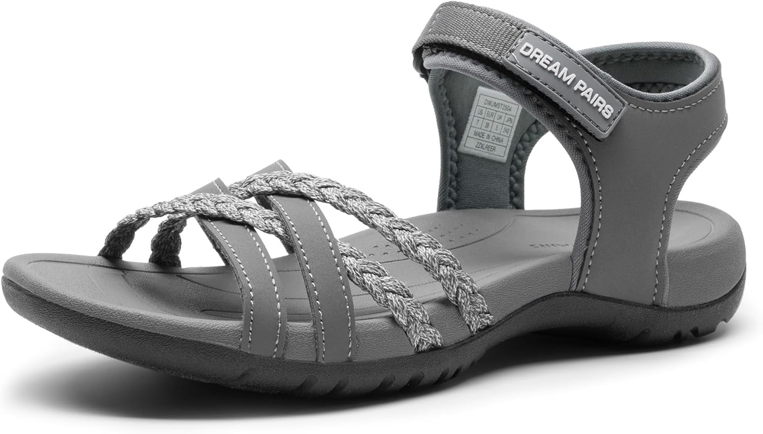 DREAM PAIRS Womens Sandals Light Weight Hiking Sandals for Women Comfortable Athletic Quick-Drying Walking Hiking Water Sandals