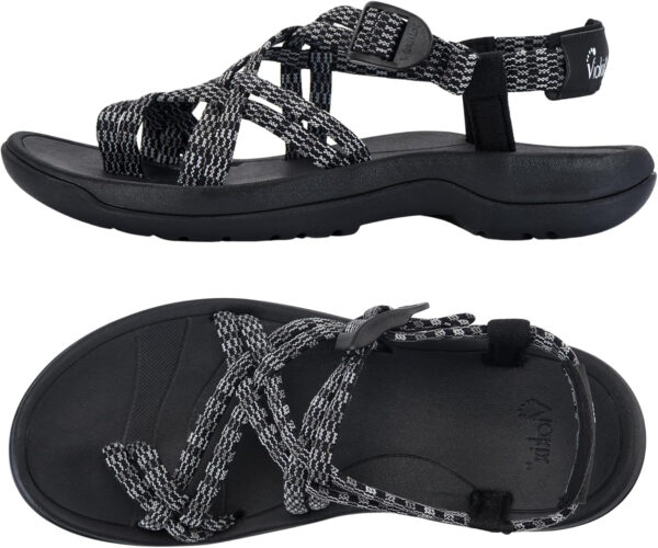 Viakix Womens Walking Sandals: Cute Stylish Comfy Athletic Sport Outdoor Hiking Sandal for Trekking Water Outdoor Beach With Arch Support for Womens Ladies