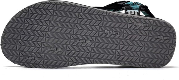 WateLves Men's Sandals Hiking-Sport-Sandals with Adjustable Webbing Lightweight Water-Athletic-Beach-Sandals for Walking-Fishing-Travel-Trekking-Camping