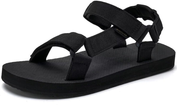 WateLves Men's Sandals Hiking-Sport-Sandals with Adjustable Webbing Lightweight Water-Athletic-Beach-Sandals for Walking-Fishing-Travel-Trekking-Camping