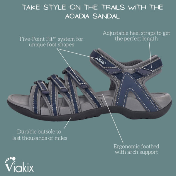 689b596e898abc8590f298f16794f203a377db380eacfe10073dd.jpg Viakix Acadia Hiking Sandal – Comfortable, Stylish Women's Sandals