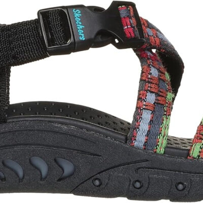 Skechers Women's Reggae-Sew Me-Boho Woven Strappy Slingback Sandal