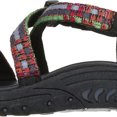 Skechers Women's Reggae-Sew Me-Boho Woven Strappy Slingback Sandal