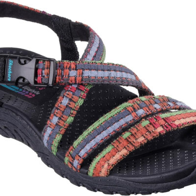 Skechers Women's Reggae-Sew Me-Boho Woven Strappy Slingback Sandal