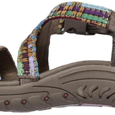 Skechers Women's Reggae-Sew Me-Boho Woven Strappy Slingback Sandal