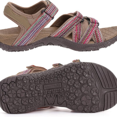 689b5aeb443a0f9a6224ba6324677292e5de30cf39b277ac24a97.jpg WHITIN Women’s Hiking Sandals with Arch Support | Adjustable Hook and Loop Straps | Durable Sport Sandals for Outdoor Adventure