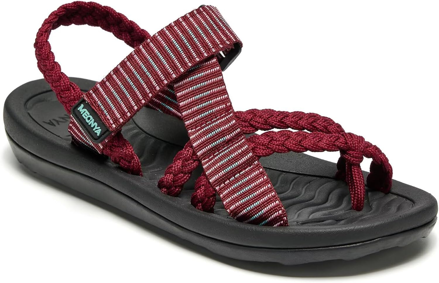 689b5c0327edc91a73c33a1520de3d114b4bf11517b94373e26d7.jpg MEGNYA Comfortable Womens Hiking Sandals, Flip Flop Walking Sandals with Arch Support, Athletic Sandals with Hook and Loop Straps for Beach Vacation Adventure
