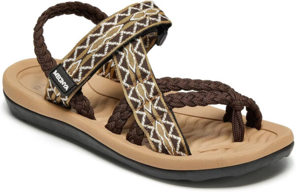 689b5c121da1822c02b50c8a8e1c7c99299da431b68fa4601ea70.jpg MEGNYA Comfortable Womens Hiking Sandals, Flip Flop Walking Sandals with Arch Support, Athletic Sandals with Hook and Loop Straps for Beach Vacation Adventure