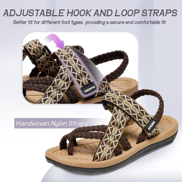 689b5c165fec3d3a8eb6493a4705174e2864f7d5d0ba9f88bb5b8.jpg MEGNYA Comfortable Womens Hiking Sandals, Flip Flop Walking Sandals with Arch Support, Athletic Sandals with Hook and Loop Straps for Beach Vacation Adventure