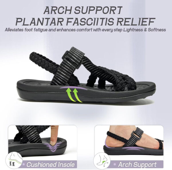 689b5c2d20b286849c505ee3ad069a11556834a1d33e8bf950218.jpg MEGNYA Comfortable Womens Hiking Sandals, Flip Flop Walking Sandals with Arch Support, Athletic Sandals with Hook and Loop Straps for Beach Vacation Adventure