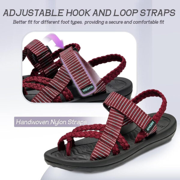 689b5c4482d61b6b722aaa40b1926efd8ac98cd529815028da078.jpg MEGNYA Comfortable Womens Hiking Sandals, Flip Flop Walking Sandals with Arch Support, Athletic Sandals with Hook and Loop Straps for Beach Vacation Adventure