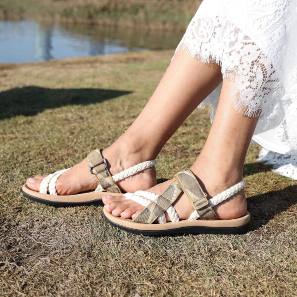 689b5c6004fc36323d77c79e7749204160cf67033d714106ab4c2.jpg MEGNYA Comfortable Womens Hiking Sandals, Flip Flop Walking Sandals with Arch Support, Athletic Sandals with Hook and Loop Straps for Beach Vacation Adventure
