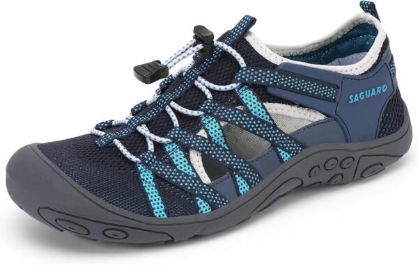 Mishansha Womens Hiking Sandals Closed Toe Comfortable Sport Sandal Non-Slip Quick Dry Water Shoes for Outdoor Beach Trekking