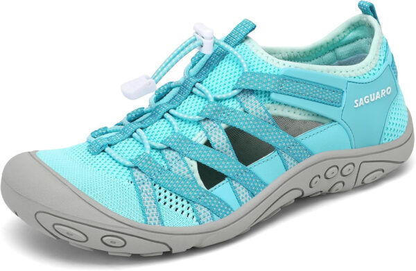 Mishansha Womens Hiking Sandals Closed Toe Comfortable Sport Sandal Non-Slip Quick Dry Water Shoes for Outdoor Beach Trekking